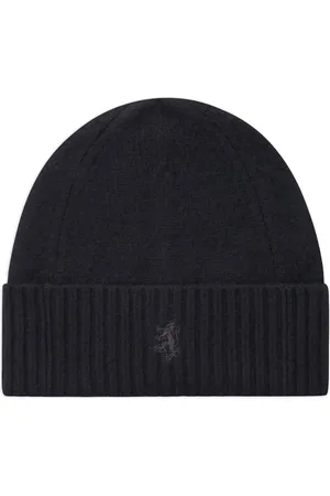 PRINGLE OF SCOTLAND Gorro de cachemira con bordes de canalé