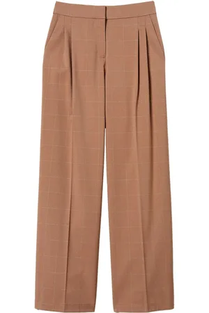 Twin-Set Pantalones palazzo con motivo de cuadros