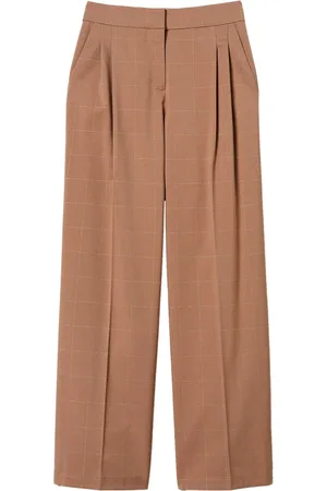 Twin-Set Pantalones palazzo con motivo de cuadros