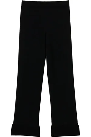 Twin-Set Pantalones tejidos con diseño acampanado