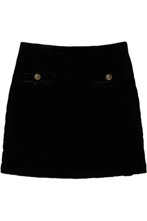 Twin-Set Falda corta con logo grabado