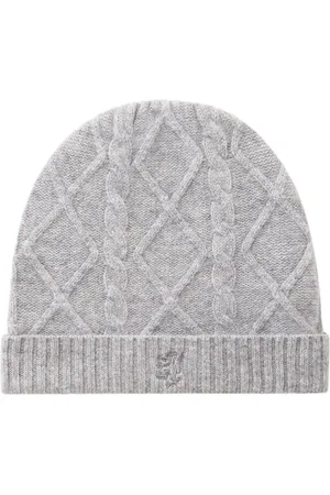 PRINGLE OF SCOTLAND Gorro de cachemira en tejido de ochos
