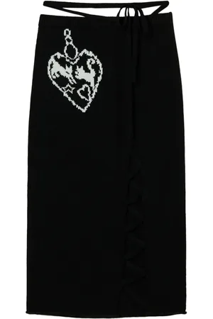 Twin-Set Falda midi con motivo en jacquard