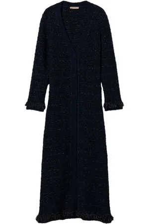 Twin-Set Cárdigan con motivo de cuadros en jacquard