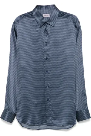 BRIONI Camisa con motivo geométrico