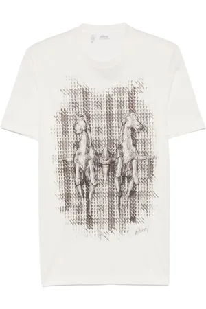 BRIONI Playera con estampado gráfico