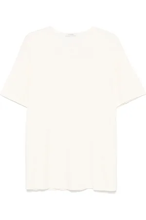 LEMAIRE Playera tejido de canalé con cuello en U