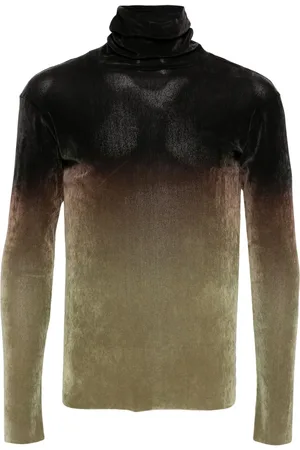 Taakk Top con cuello vuelto y efecto degradado