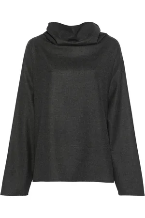 DUSAN Blusa con cuello desbocado