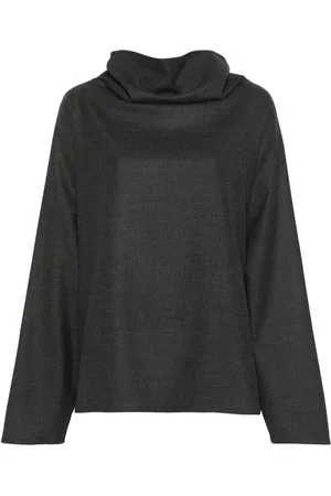 DUSAN Blusa con cuello desbocado