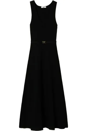 Twin-Set Vestido largo con cinturón
