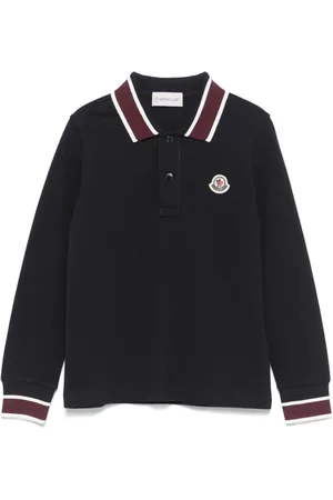 Moncler Playera tipo polo con parche del logo