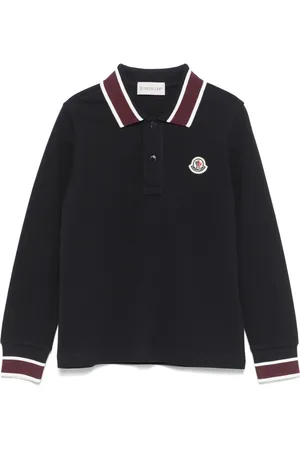 Moncler Playera tipo polo con parche del logo