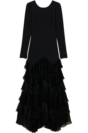 Twin-Set Vestido largo con volantes de tul