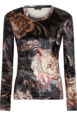 Etro Playera estampado chenilla