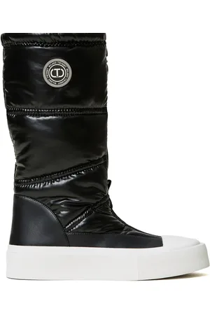 Twin-Set Botas capitonadas con aplique del logo