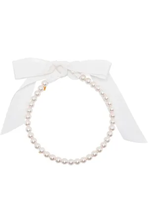 Moschino Collar con detalle de perlas