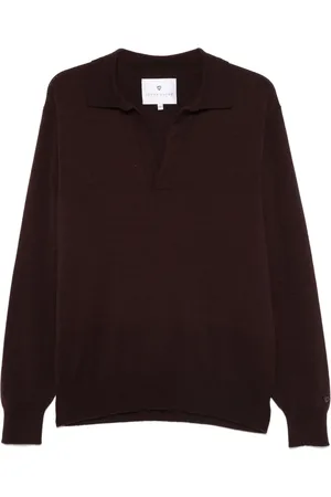 Seven Gauge Suéter de cachemira estilo playera tipo polo