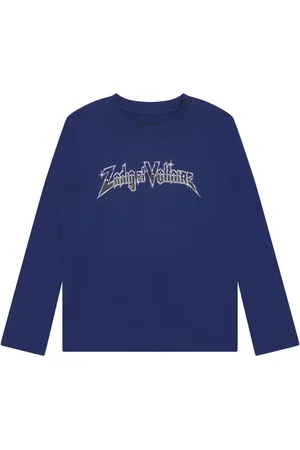 Zadig & Voltaire Playera manga larga con logo estampado