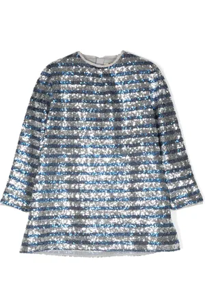 Zadig & Voltaire Vestido bordado con lentejuelas y motivo de rayas