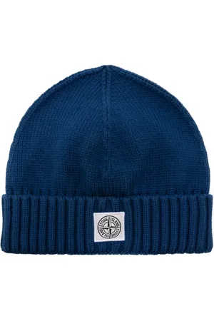 Stone Island Gorro tejido con parche del logo