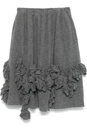 Comme des Garçons Falda midi con volantes