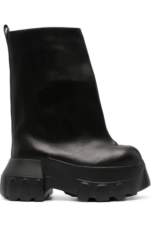 Rick Owens Botas Flared Mega Tractor con tacón de 100mm