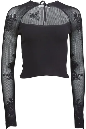 FLEUR DU MAL Top de tejido calado
