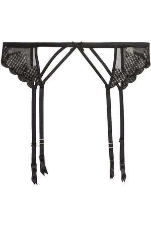 FLEUR DU MAL Liguero con bordado Heart
