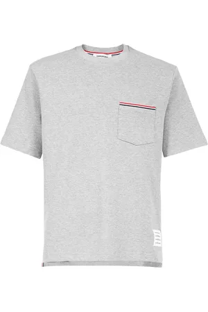 Thom Browne Playera con bolsillo de parche