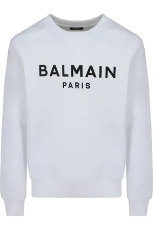 Balmain Sudadera con cuello redondo y logo estampado