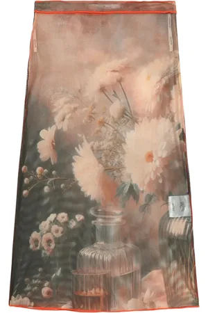 Rokh Falda semitransparente con estampado floral