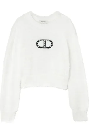 Twin-Set Suéter con logo estampado