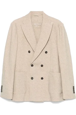 Circolo Blazer con doble botonadura y motivo de espiga