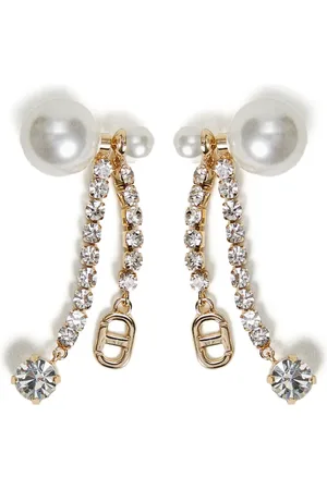 Twin-Set Aretes con detalles de cristal