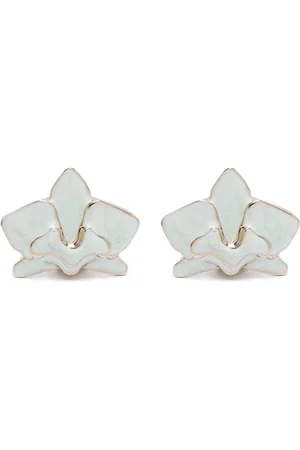 GENNY Aretes con motivo de orquídea