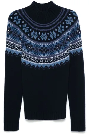 ERIC BOMPARD Suéter en jacquard con cuello de tortuga