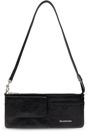Balenciaga Bolsa de hombro con logo estampado