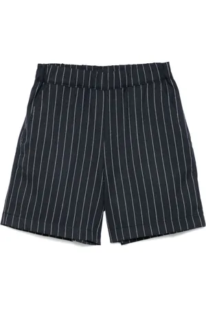 DOUUOD KIDS Shorts con motivo de rayas diplomáticas