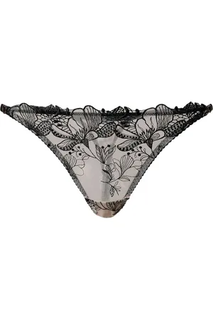 Twin-Set Tanga de tul bordada