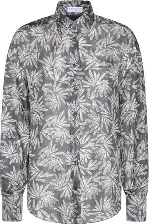 Brunello Cucinelli Camisa con estampado floral