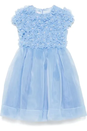 Marchesa Notte Vestido con aplique floral