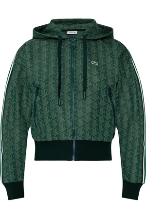 Lacoste Chamarra con capucha y monograma en jacquard