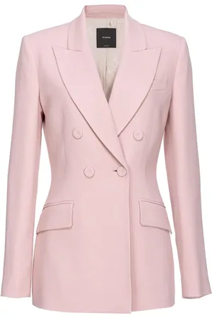 Pinko Blazer con doble botonadura y solapas de pico
