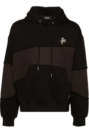 FIVE CM Hoodie con diseño patchwork