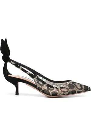 Aquazzura Zapatillas Bow Tie con tacón de 50mm