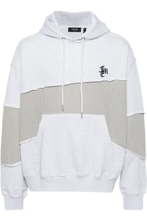 FIVE CM Hoodie con diseño patchwork