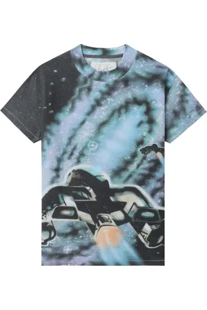 ERL Playera con estampado espacial