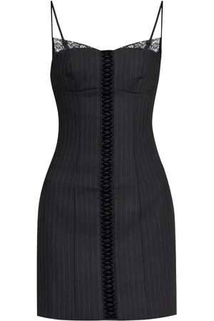 MISBHV Vestido con ribete de encaje