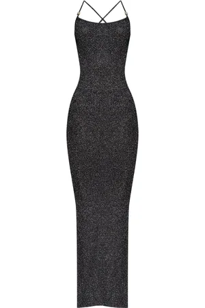 MISBHV Vestido largo con tiras cruzadas